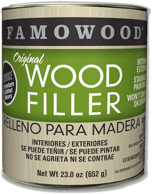 FamoWood Original Wood Filler – Pint, Cedar